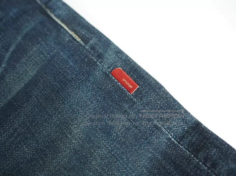 Wtaps WTAPS size L Swear Word Detail Blue Washed Denim Jeans Size US 27 - 4 Thumbnail