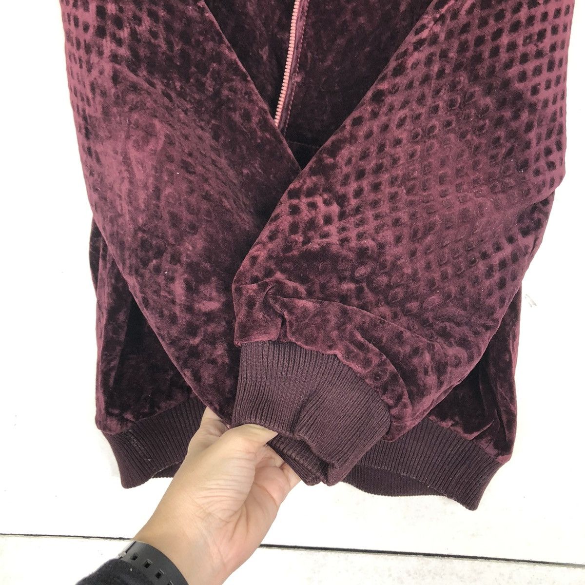 Japanese Brand 🔥90’s Vintage Velvet Bomber Jacket Granstonere japan Size US M / EU 48-50 / 2 - 13 Thumbnail