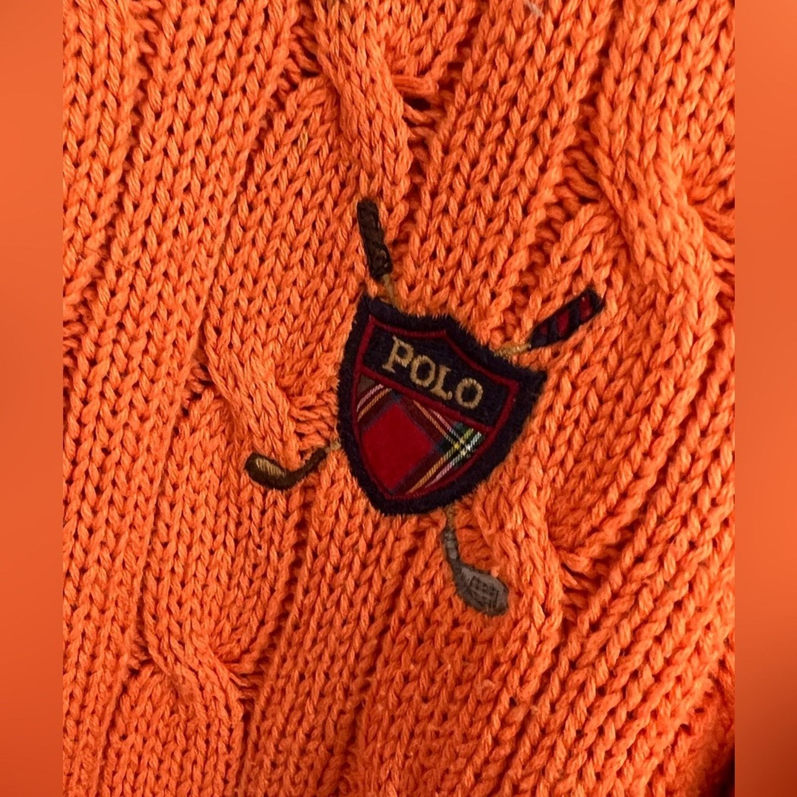 Polo Ralph Lauren Polo Golf Ralph Lauren Sweater Cable Knit Crest Pullover Size US S / EU 44-46 / 1 - 5 Thumbnail