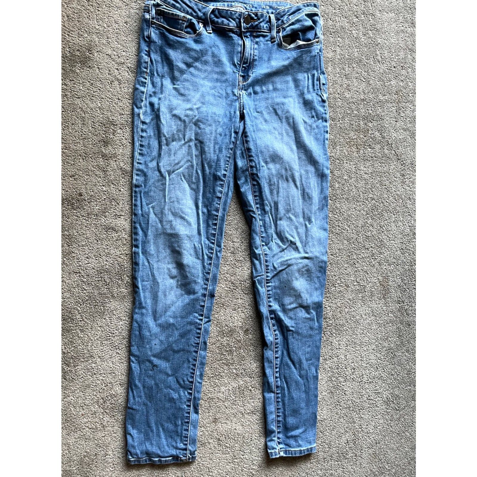Calvin Klein Calvin Klein Women Jeans Ultimate Skinny Distressed Medium Wash Blue 8 Regular Size 30" / US 8 / IT 44 - 3 Thumbnail