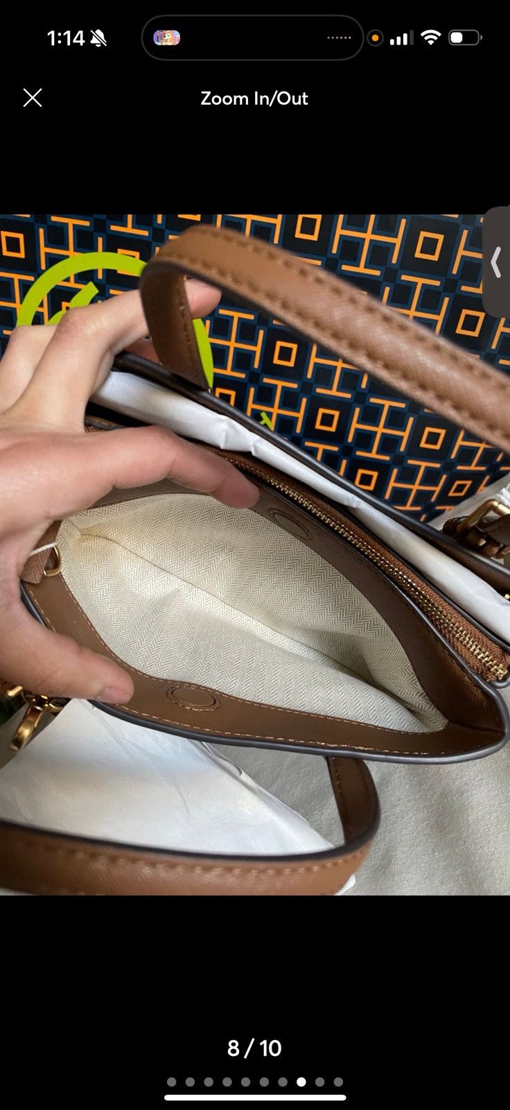 Tory Burch New, tory burch Emerson mini tote crossbody bag in brwon Size ONE SIZE - 6 Thumbnail