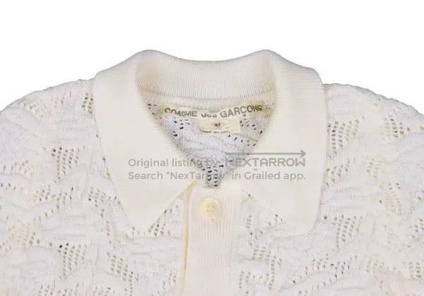 Comme des Garcons Comme Des Garcons White vintage patterned cloak design top Size XS / US 0-2 / IT 36-38 - 5 Thumbnail