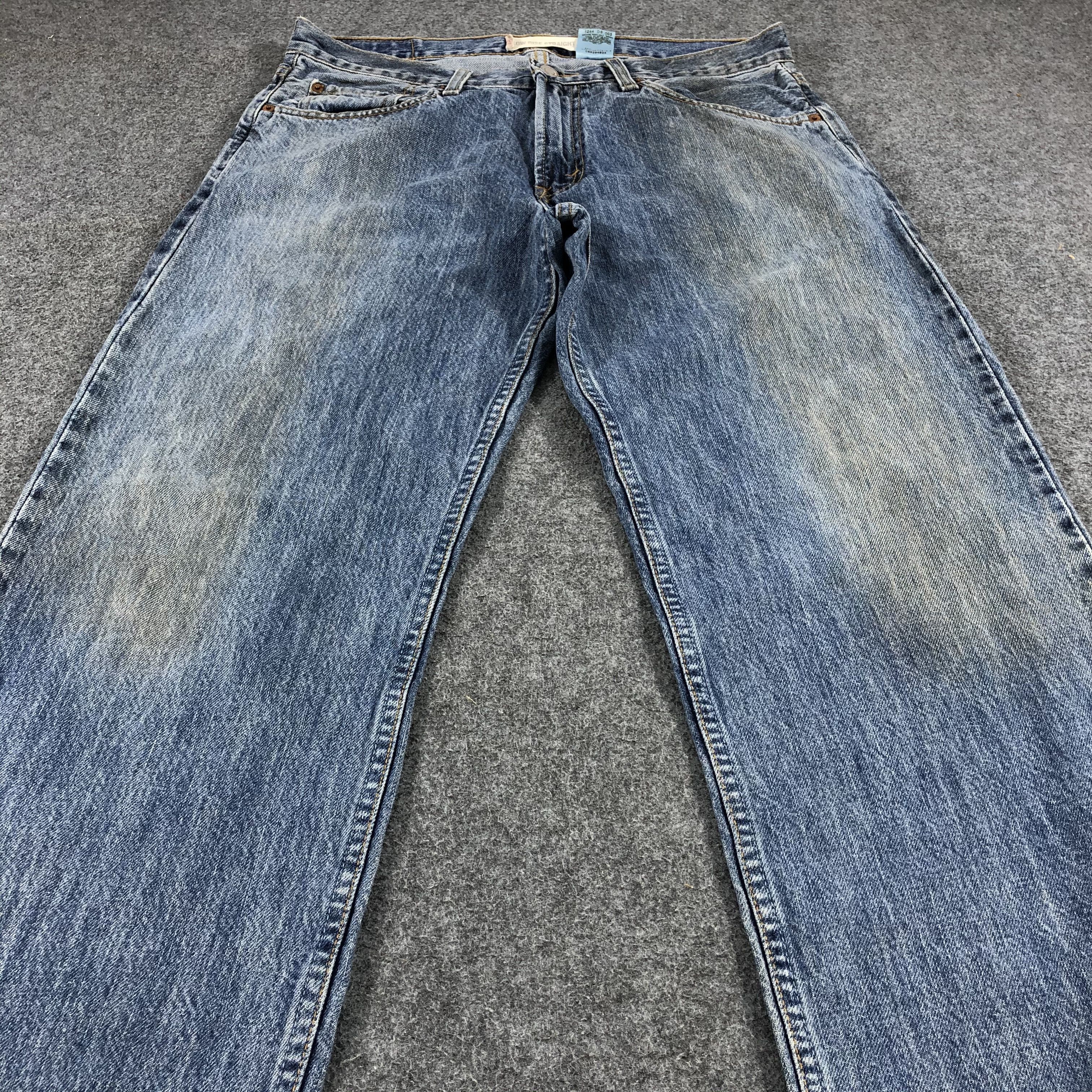 Levi's Dirty Vintage Levis Jeans Lot 529 Faded Blue Denim-J1070 Size US 33 - 3 Thumbnail