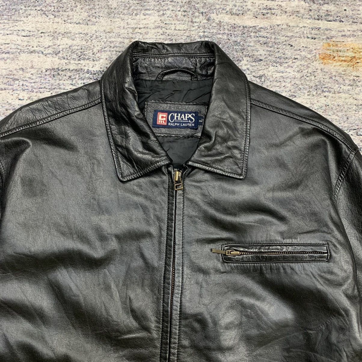 Chaps Ralph Lauren × Ralph Lauren × Vintage Vintage chaps ralph lauren leather jacket Size US L / EU 52-54 / 3 - 3 Thumbnail