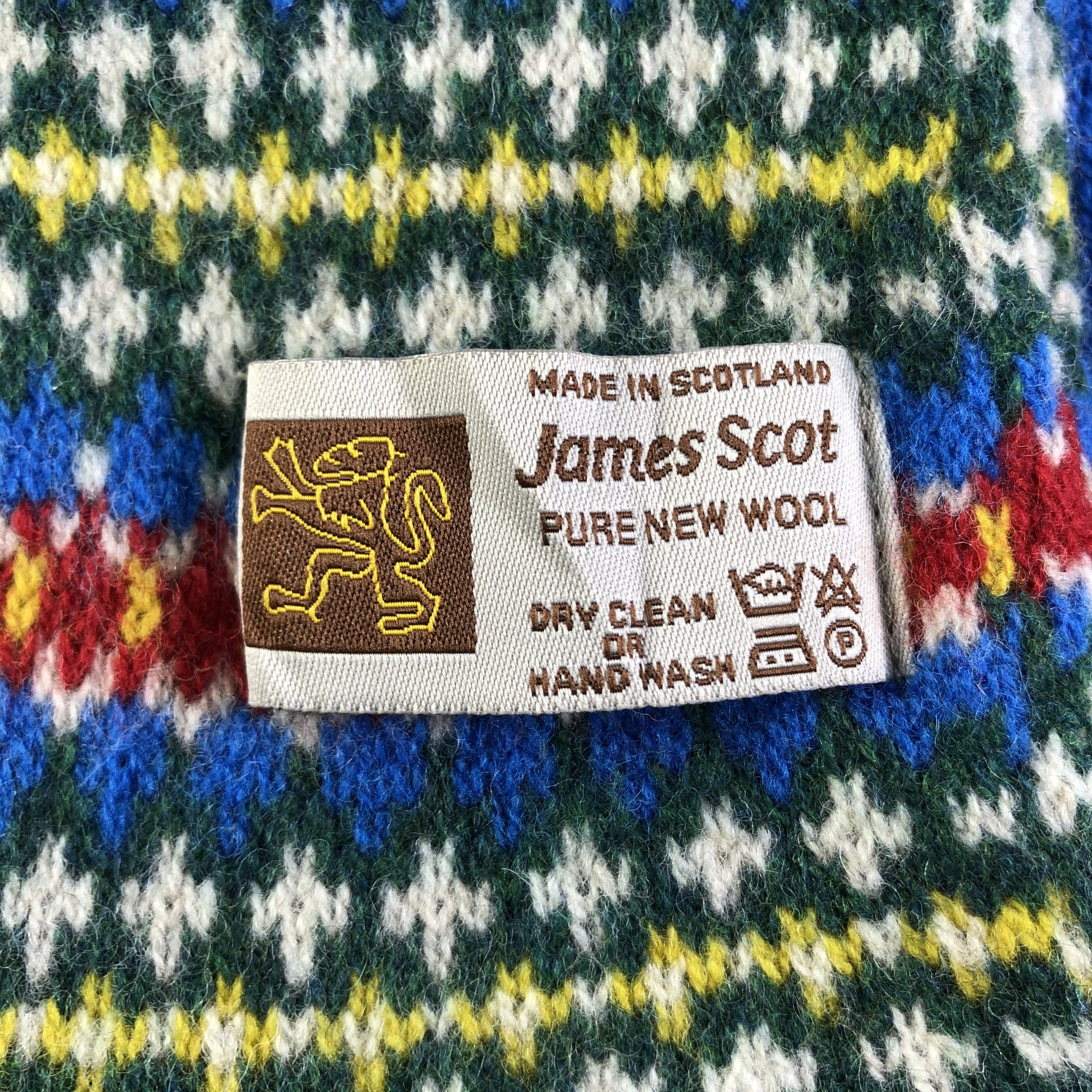 Vintage James Scot Scarf / Muffler / Neckwear P118 Size ONE SIZE - 5 Thumbnail