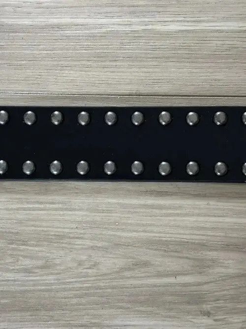 Japanese Brand Komuro x Ibuki H1 - Vintage Rock Studded Belt (black) Size 32 - 5 Thumbnail