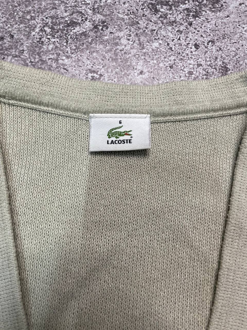 Lacoste × Vintage Lacoste Vintage Cardigan Sweater Size US XL / EU 56 / 4 - 2 Thumbnail