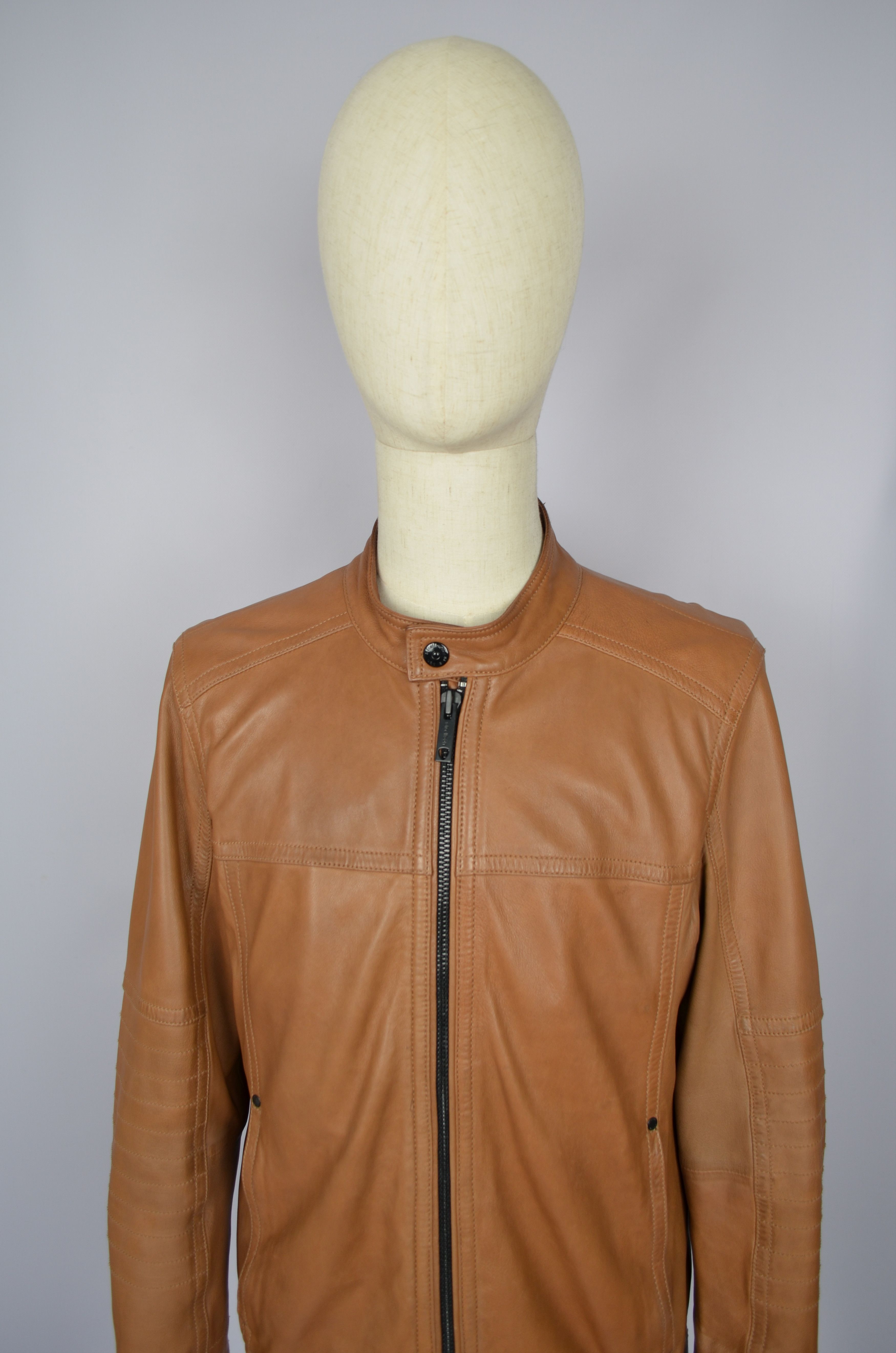 Designer × Strellson Strellson Leather Jacket Cognac Brown Size M Luxury VGC Size US M / EU 48-50 / 2 - 6 Thumbnail