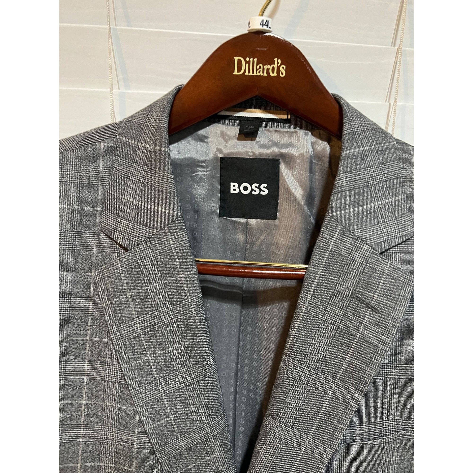 Hugo Boss Hugo Boss Gray Wool Blazer Sport Coat - NWT Size 48R Size 48R - 2 Thumbnail