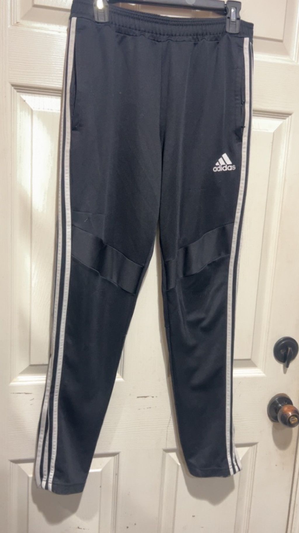 Adidas Men's Adidas Black & White Striped Joggers M Size US 42 / EU 58 - 2 Thumbnail