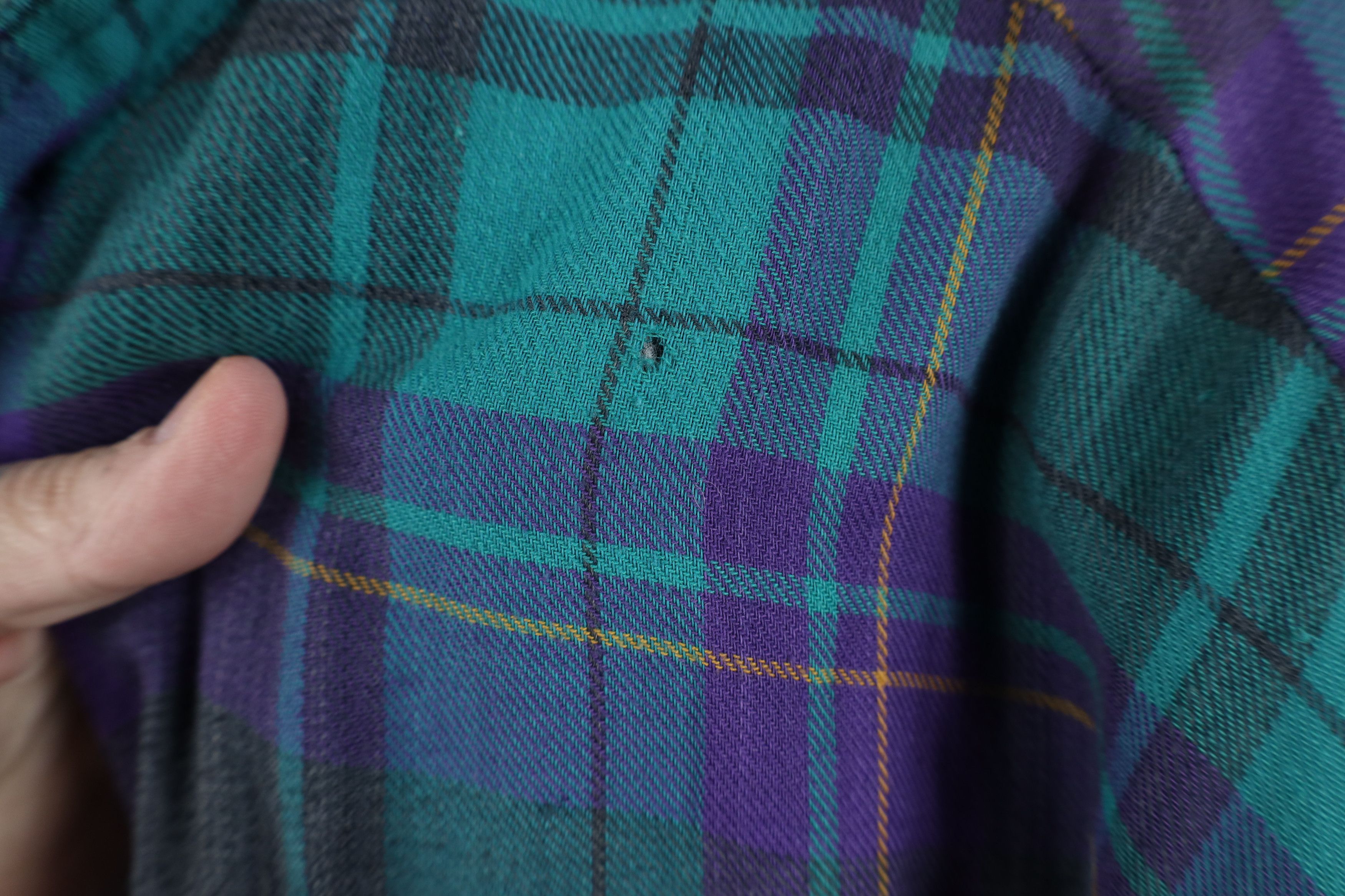 Vintage Vintage 90s Streetwear Quilted Flannel Shirt Jacket Shacket Size US L / EU 52-54 / 3 - 8 Thumbnail
