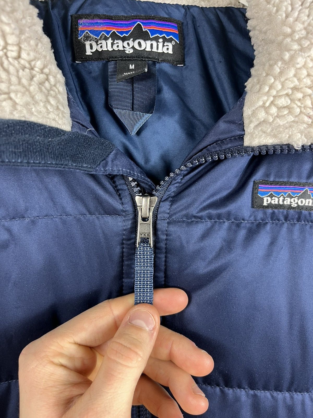Patagonia Vintage Patagonia parka down jacket retro sheepskin sherpa Size S / US 4 / IT 40 - 15 Thumbnail