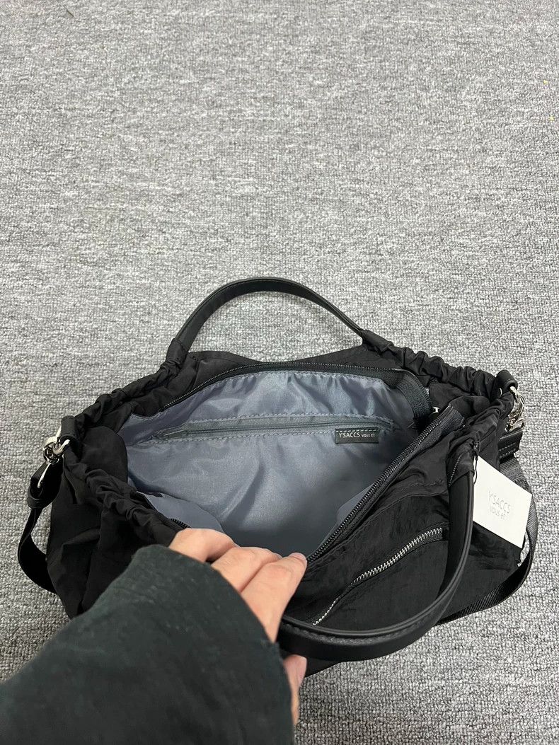 Yohji Yamamoto yohji yamamoto Patchwork leather nylon cross-body bag 2506- Size ONE SIZE - 7 Thumbnail