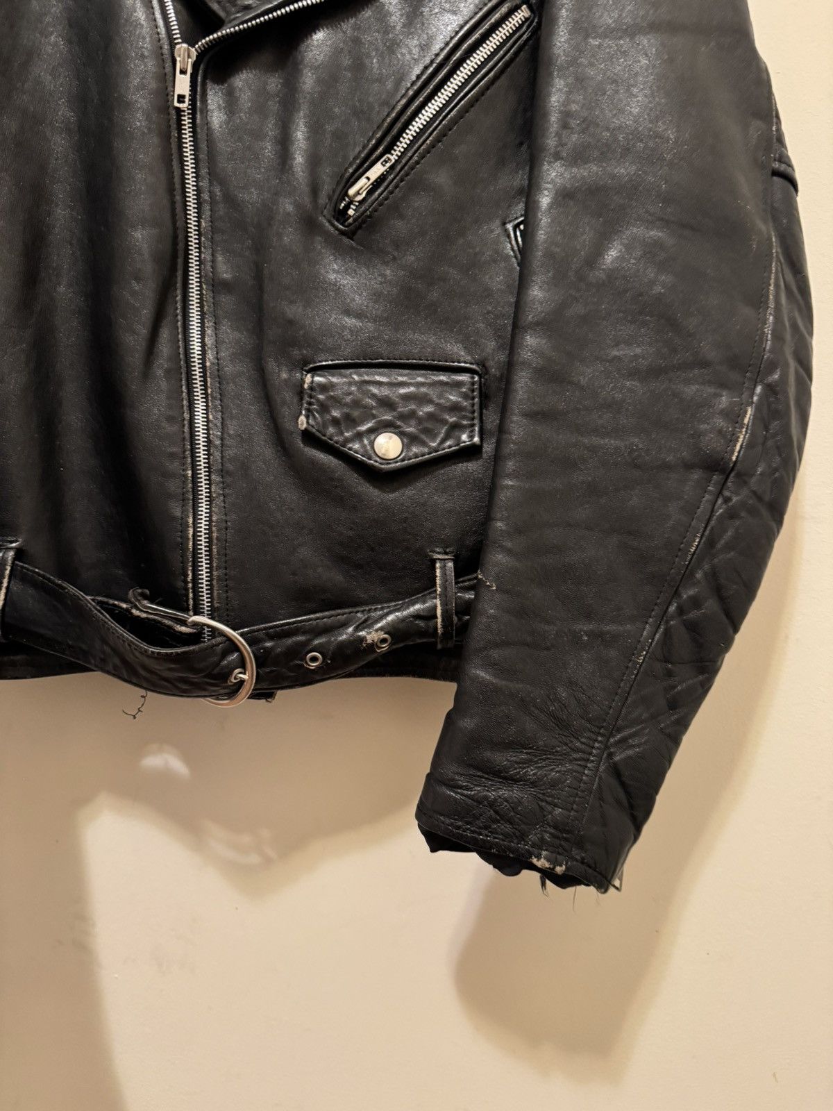 Vintage Leather Biker Jacket Size US M / EU 48-50 / 2 - 3 Thumbnail