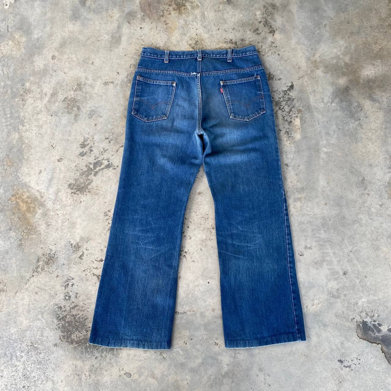 Levi's VINTAGE 70S LEVIS DENIM FLARED BUTTON 4 ZIPPER TALON W33X29 Size US 33 - 8 Thumbnail