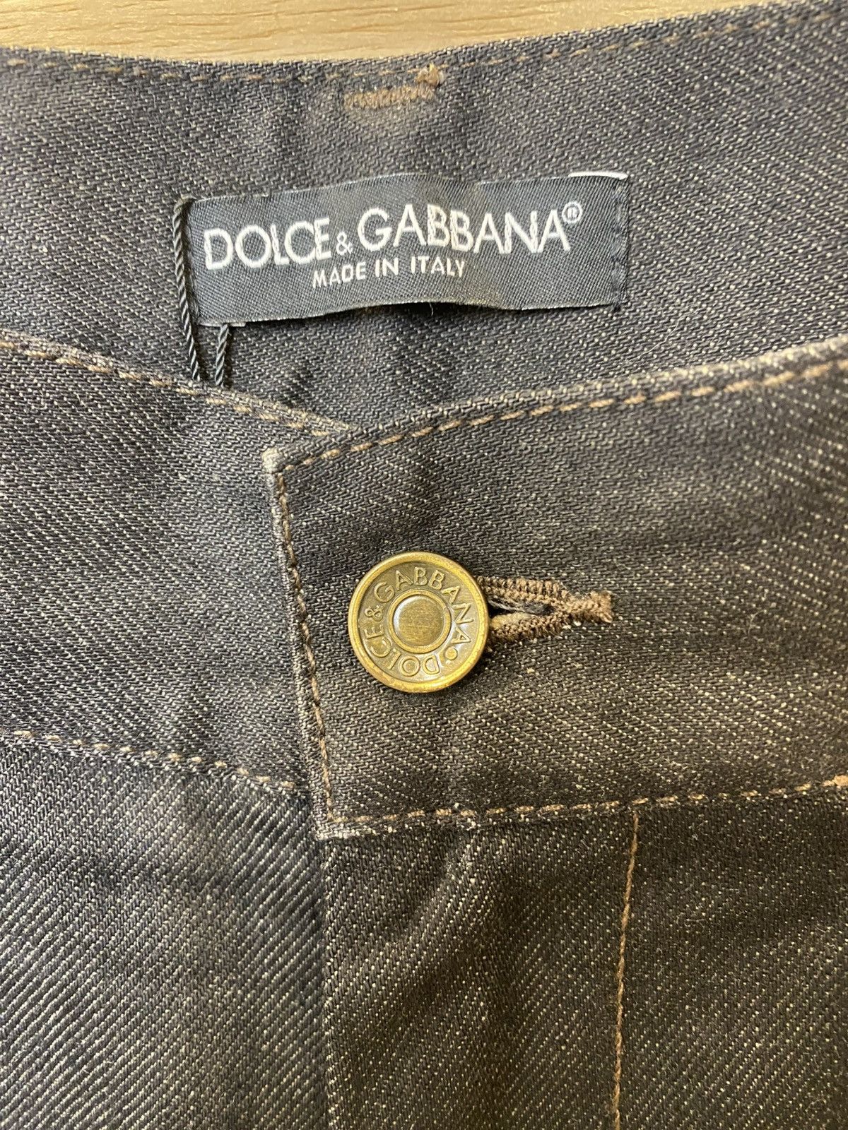 Dolce & Gabbana D&G 14 Classic Leather Patch Denim Size34” Size US 34 / EU 50 - 4 Thumbnail