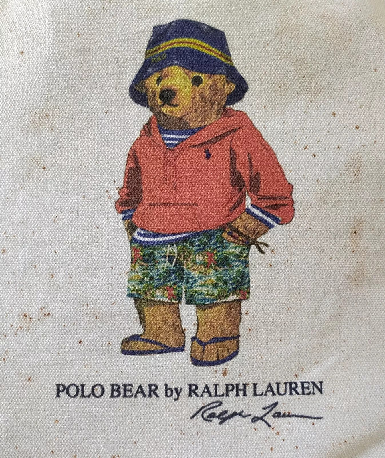 Polo Ralph Lauren Polo Ralph Lauren Polo Bear canvas tote bag IFD 8049 Size ONE SIZE - 2 Thumbnail
