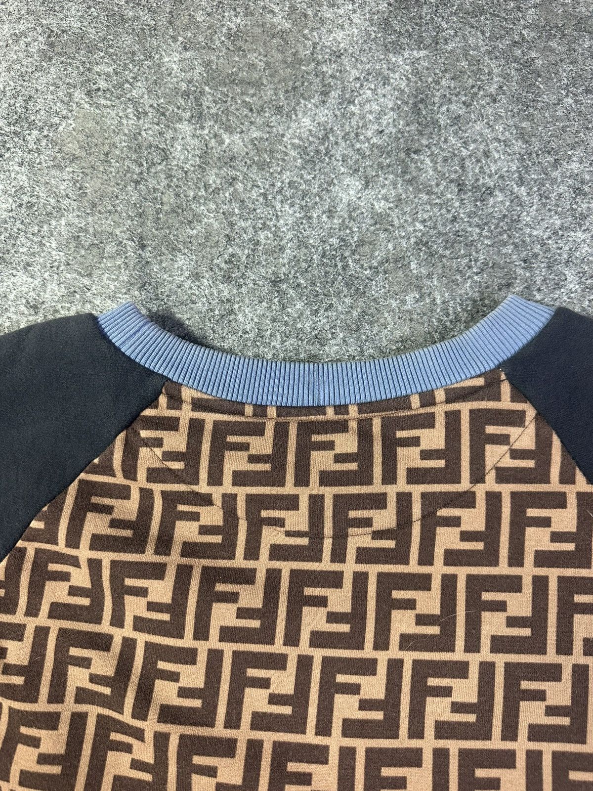 Fendi Authentic Fendi Roma Crewneck Sweatshirt Blue Cotton Size US XL / EU 56 / 4 - 11 Thumbnail