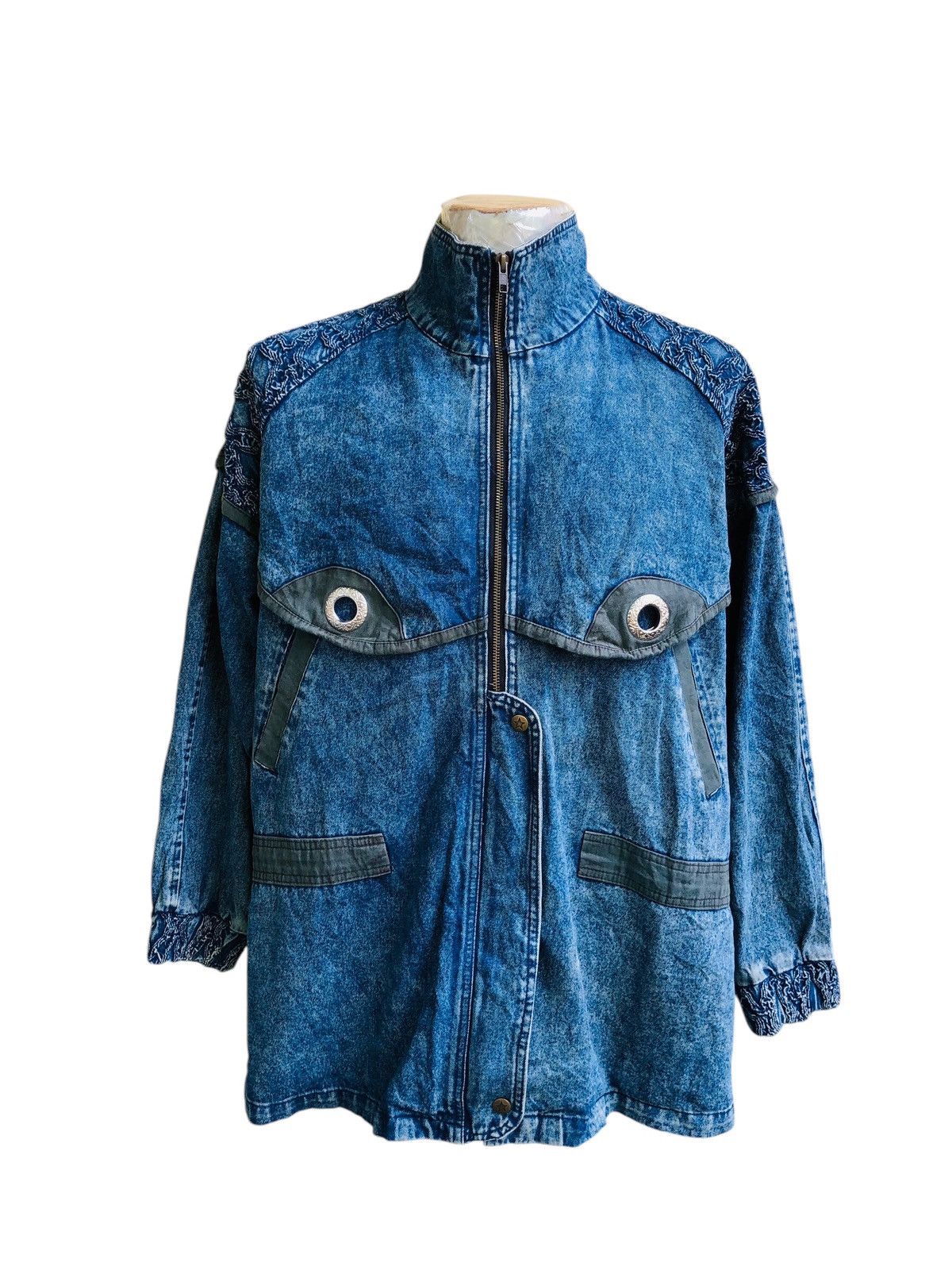 Japanese Brand RARE denim jacket Size US XL / EU 56 / 4 - 1 Thumbnail