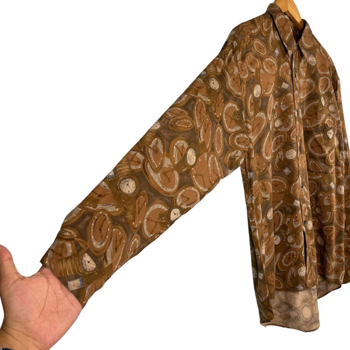 Mila Schon Vintage Schon AOP Clocks Long Sleeve Shirt Size US M / EU 48-50 / 2 - 8 Thumbnail