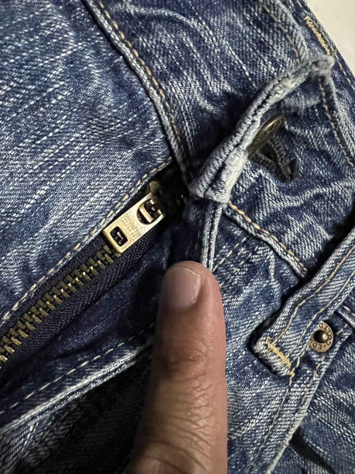 Japanese Brand 💥Rare💥Edwin 503 Honeycomb Faded Jean Very Rare Size US 34 / EU 50 - 11 Thumbnail