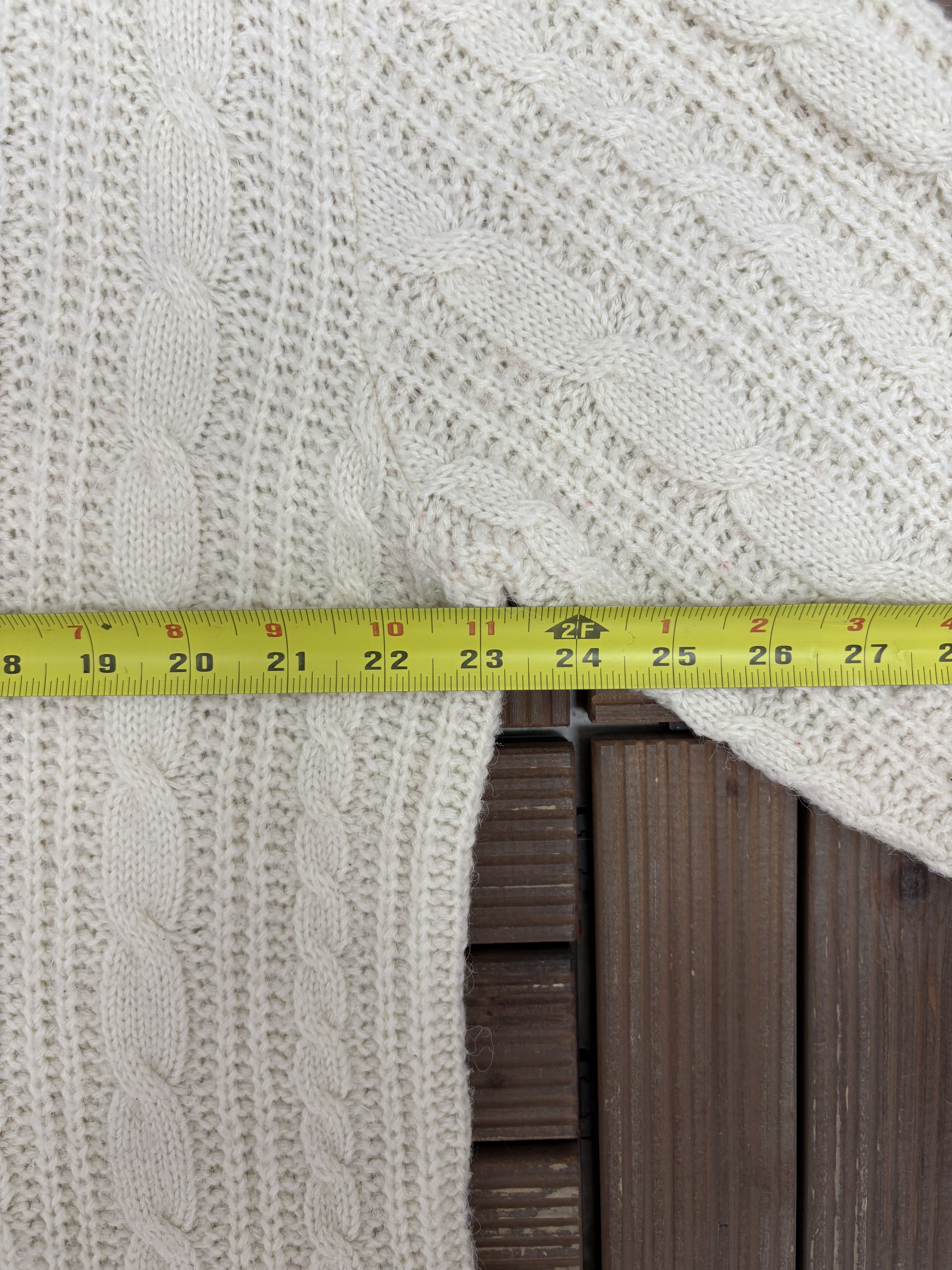 Vintage Maggie McNaughton Cable Knit Vintage White Sweater Size US XXL / EU 58 / 5 - 7 Thumbnail