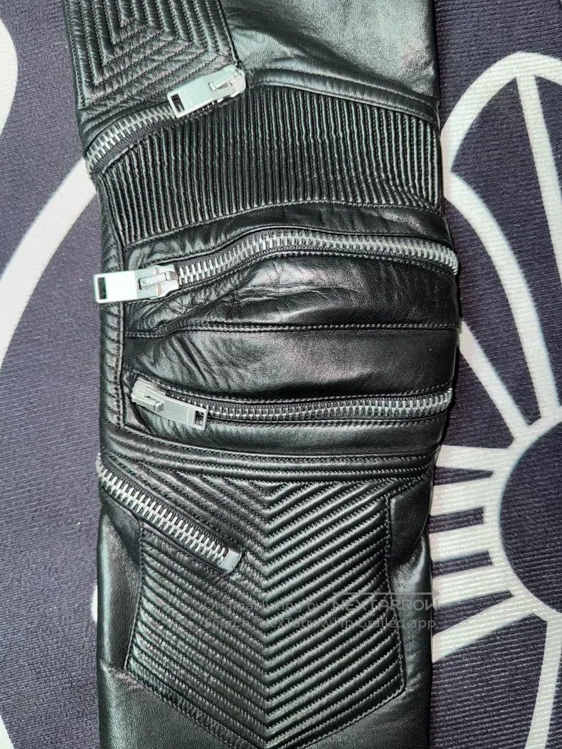 Saint Laurent Paris Saint Laurent Paris Black Samurai Multi-Zip Moto Leather P Size US 30 / EU 46 - 6 Thumbnail