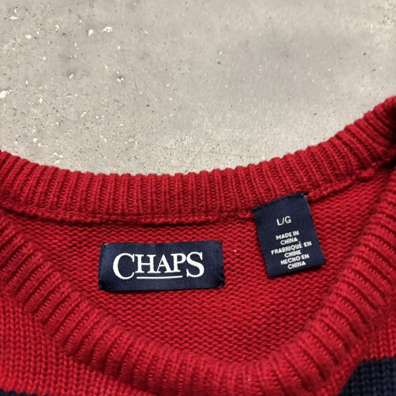 Japanese Brand × Vintage Crazy Vintage Y2K/2000s Grunge Red Striped Streetwear Skater Sweater! Size US L / EU 52-54 / 3 - 4 Thumbnail