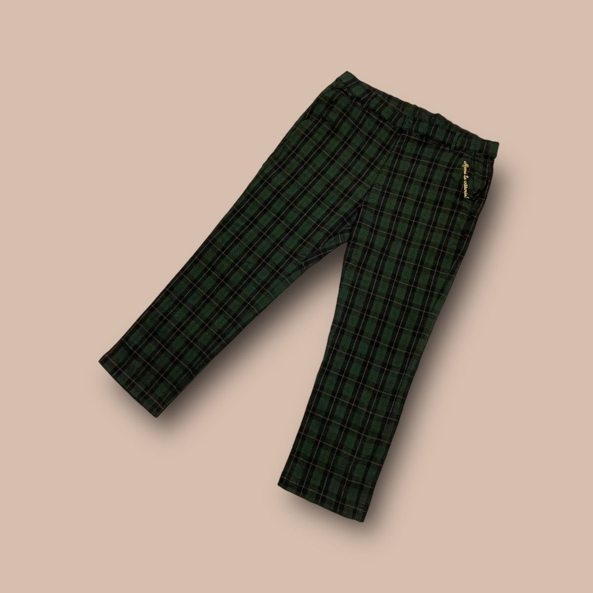 Fila FILA Biella Italia Green Plaid Trouser Pant Size US 34 / EU 50 - 1 Thumbnail