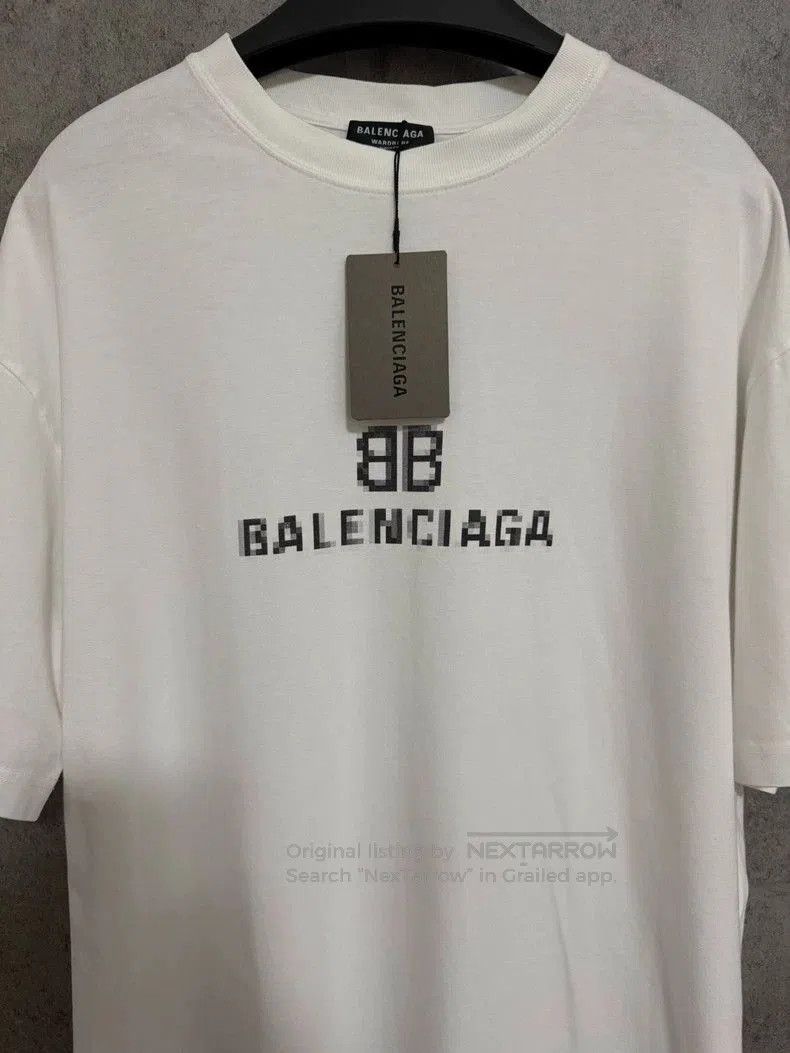Balenciaga Balenciaga White Mosaic Short Sleeve. Size US M / EU 48-50 / 2 - 2 Thumbnail