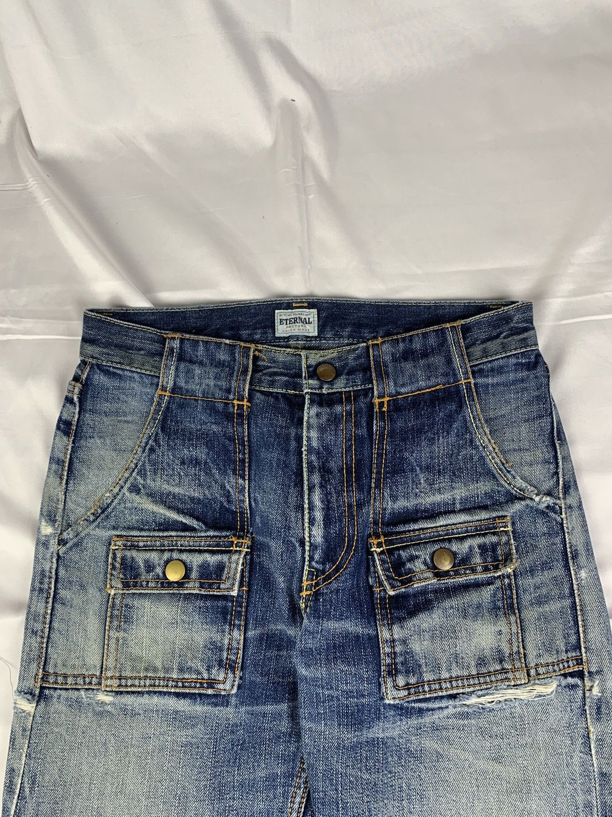 Eternal ETERNAL by Bitchu Kurashiku Japan Baker Slevedge Denim Pants Size US 28 / EU 44 - 10 Thumbnail