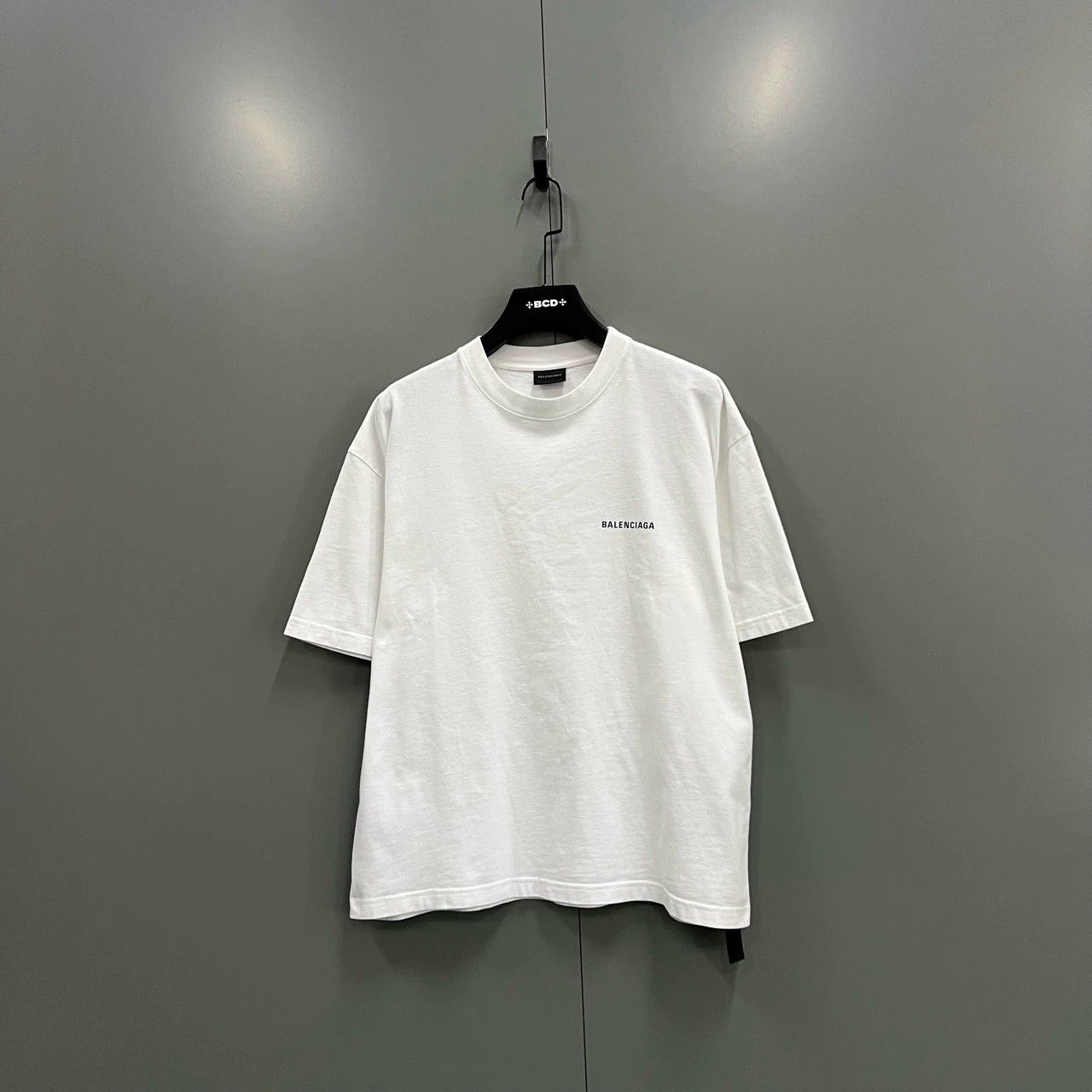 Balenciaga balenciaga white logo print short sleeve t-shirt Size US M / EU 48-50 / 2 - 1 Thumbnail