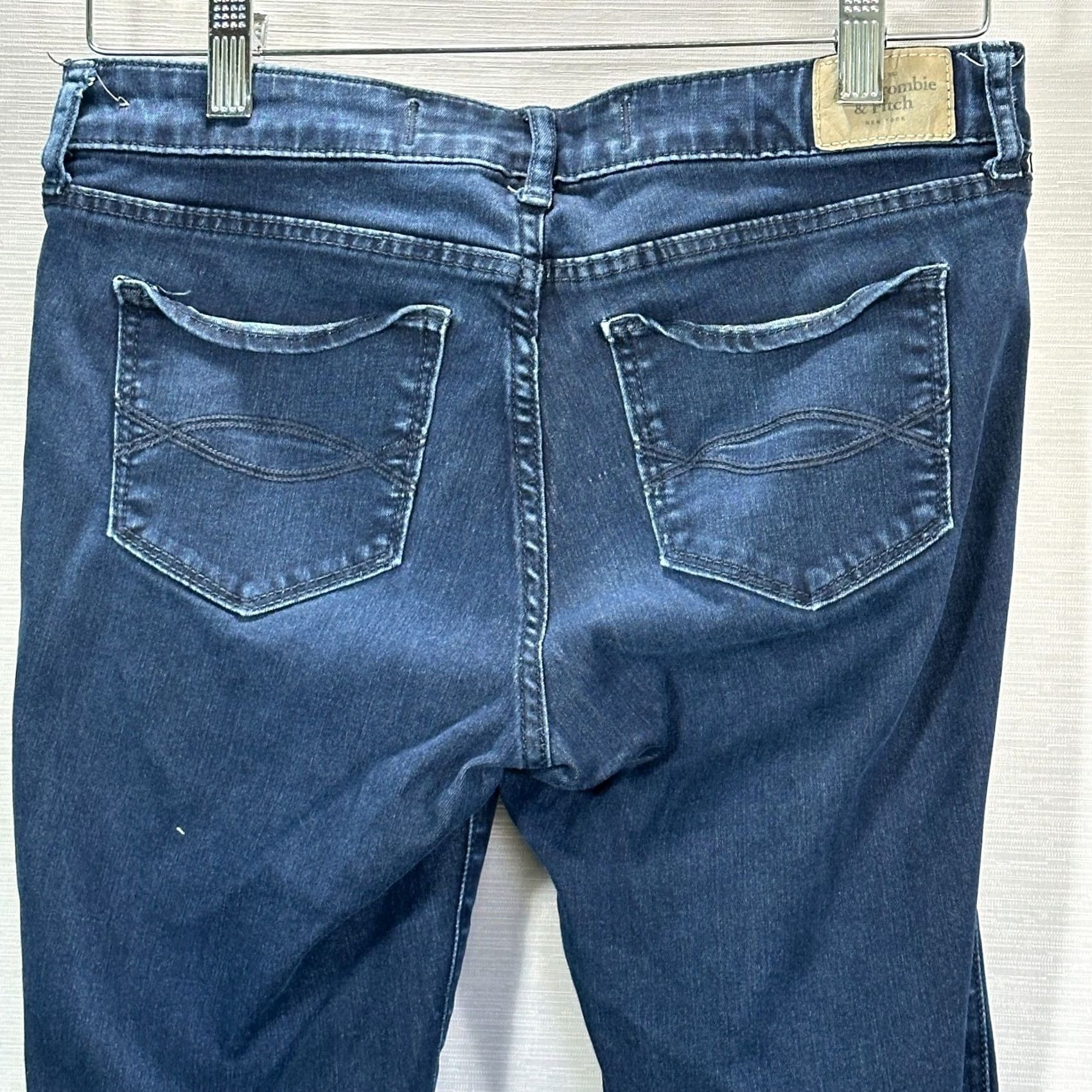 Abercrombie & Fitch Abercrombie & Fitch Jeans Womens 8 The A&F Jegging Cotton Stretch Pockets Dark Blue Denim Size 30" / US 8 / IT 44 - 6 Thumbnail
