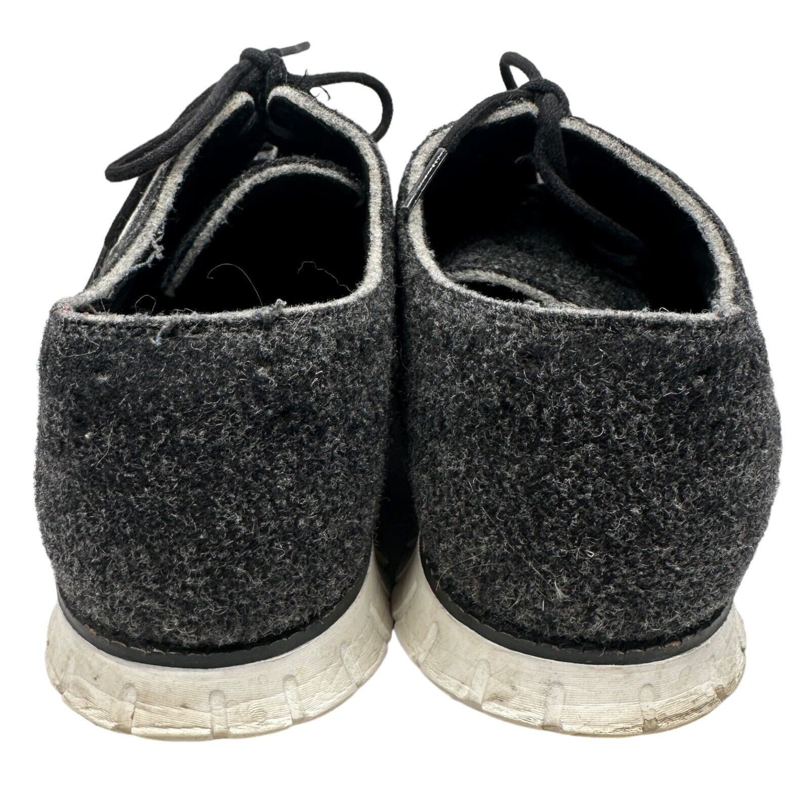 Cole Haan Cole Haan Zerogrand Short Wing Oxford Shoes 11 Gray Wool Size US 11 / EU 44 - 4 Thumbnail