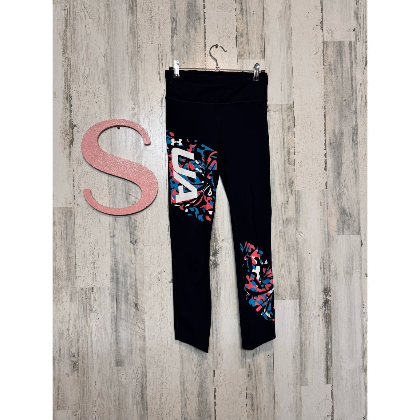 Under Armour Under Armour HeatGear Black Compression Leggings Women’s Small UA Logo Size 27" / US 4 / IT 40 - 2 Thumbnail