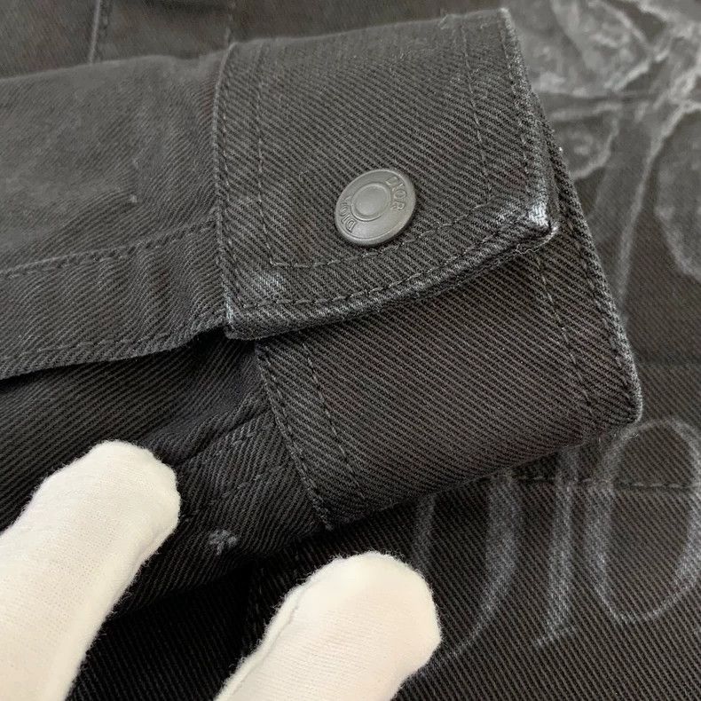 Dior Dior Size 39 Black rose print cotton lapel long-sleeved shi Size US XXS / EU 40 - 9 Thumbnail