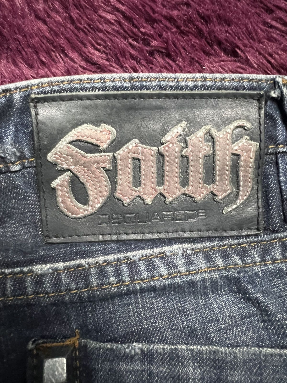 Dsquared2 DSQUARED2 "Faith" Distressed Denim Jeans (45) Size US 44 / EU 60 - 13 Thumbnail