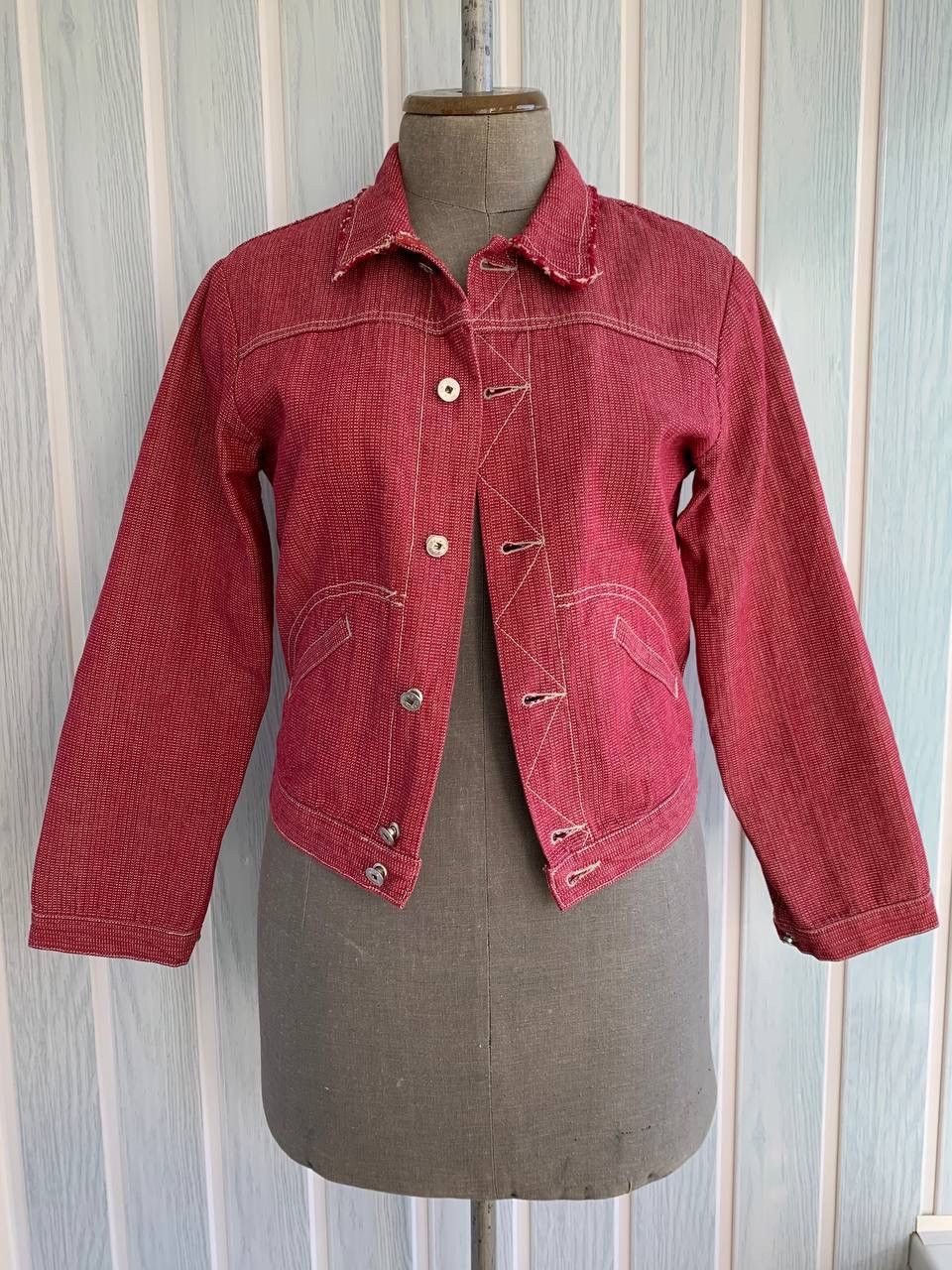 Marithe + Francois Girbaud Vintage Marithe Francois Girbaud Unisex Cotton Denim Jacket Size M / US 6-8 / IT 42-44 - 1 Thumbnail