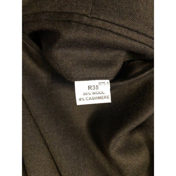 Jos. A. Bank jos.a.bank men's dark green 96%wool dress pants size: 35/32 Size 34R - 6 Thumbnail