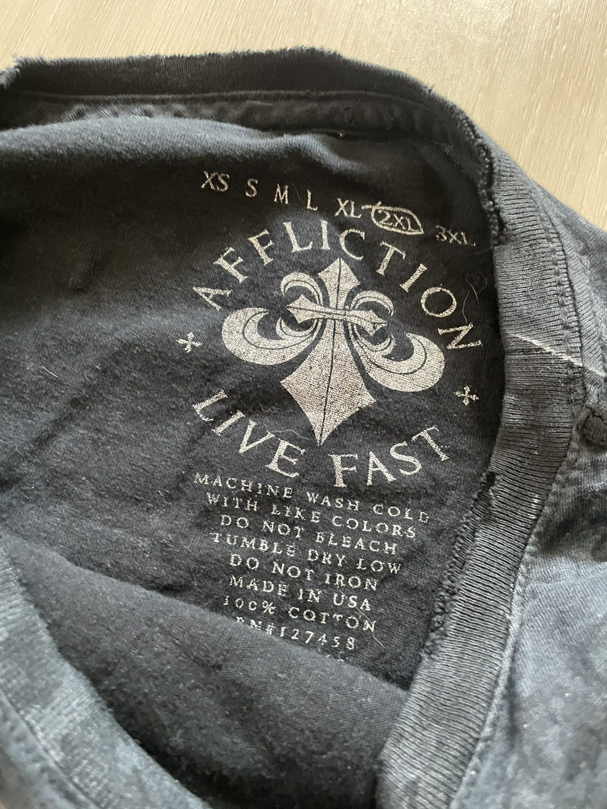 Affliction VTG Y2K Affliction Shielded Lion Live Fast 2XL USA Size US XXL / EU 58 / 5 - 5 Thumbnail