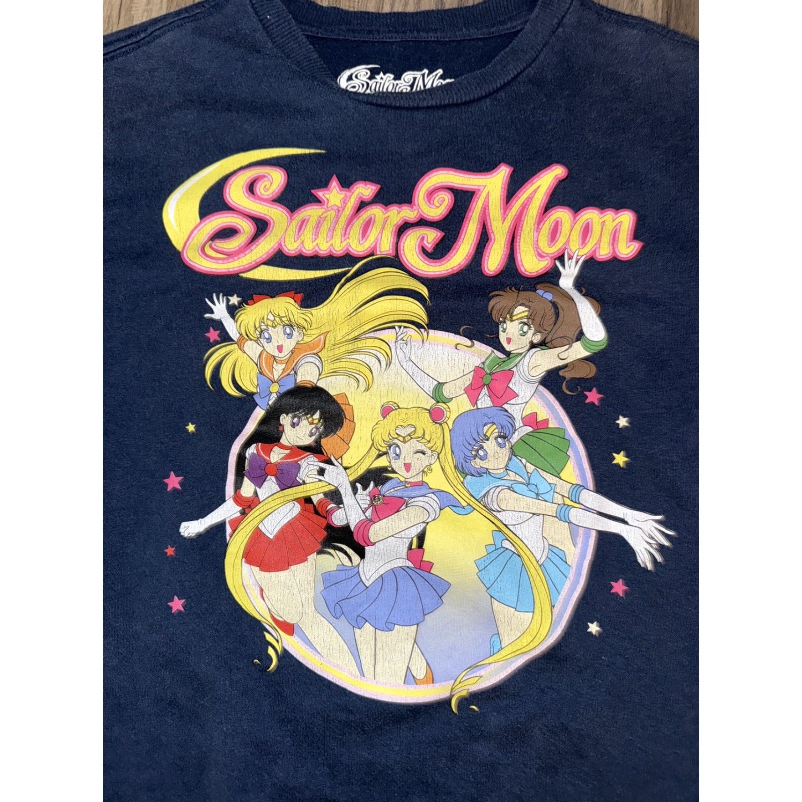 Vintage VINTAGE Sailor Moon Crewneck Sweater Womens Small Navy Blue Moon 19x24 Pullover Crew Neck Size S / US 4 / IT 40 - 2 Thumbnail
