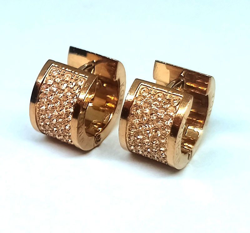 Michael Kors Michael Kors earrings, gold tone, with crystals Size ONE SIZE - 2 Thumbnail