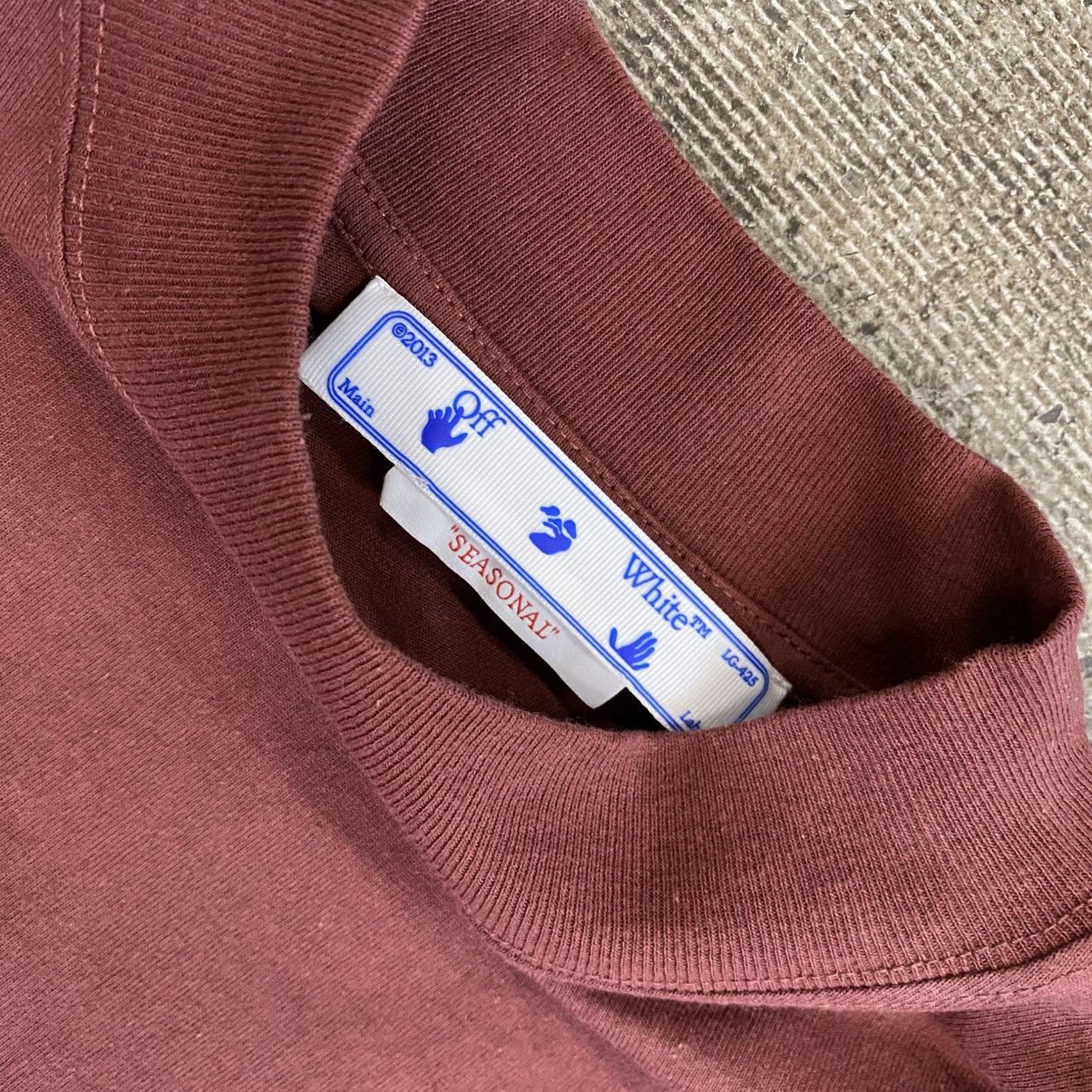 Off-White Off-White Burgundy Bolt Shirt Size US L / EU 52-54 / 3 - 4 Thumbnail