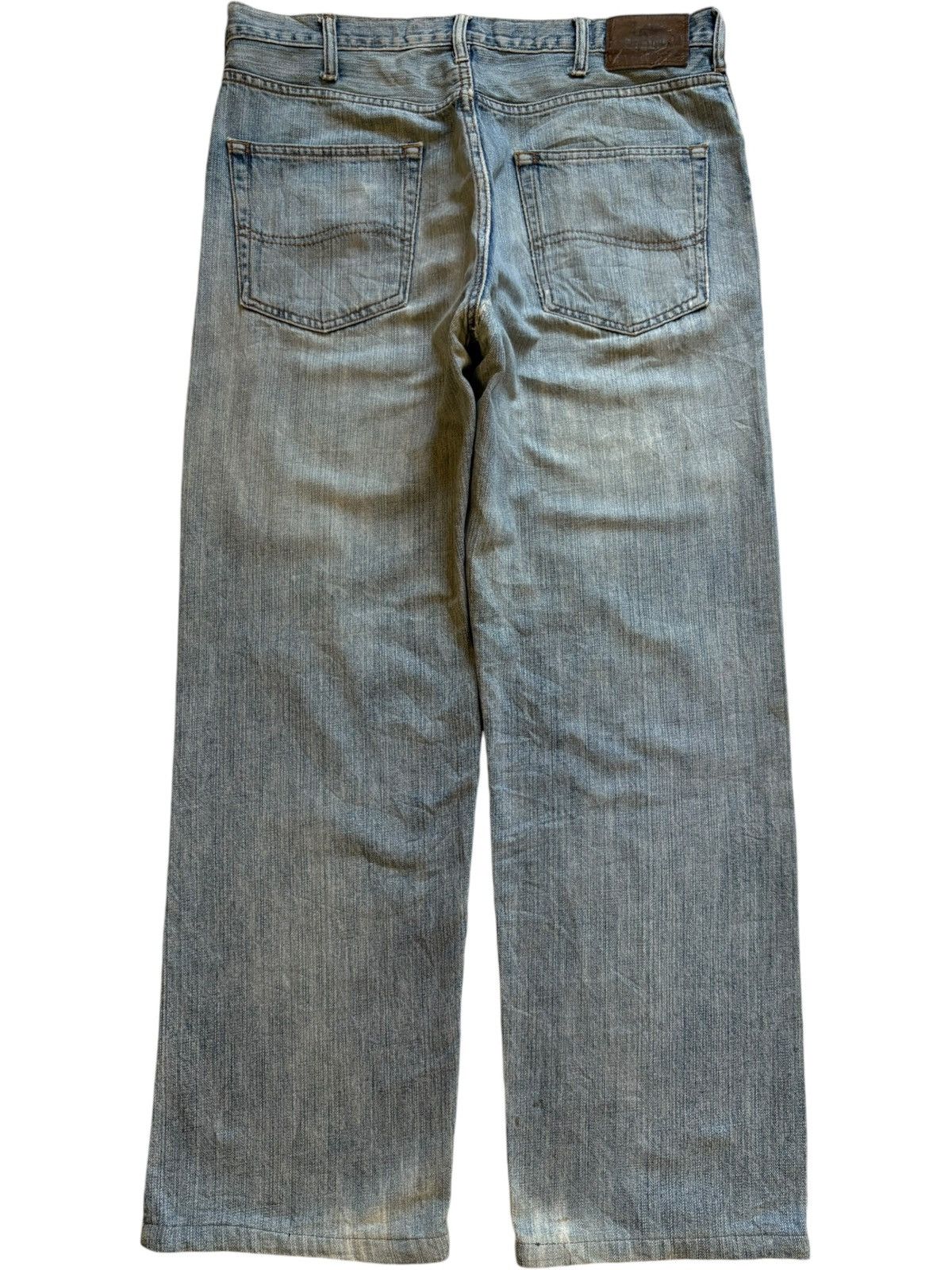 Lee Vintage Lee Relaxed Faded Mud Wash Distressed Jeans Size US 35 - 2 Thumbnail