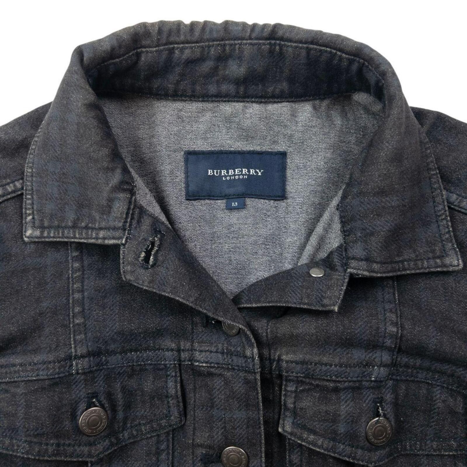 Burberry Vintage 2000s Burberry Nova Check Button Up Denim Jacket S Size S / US 4 / IT 40 - 3 Thumbnail