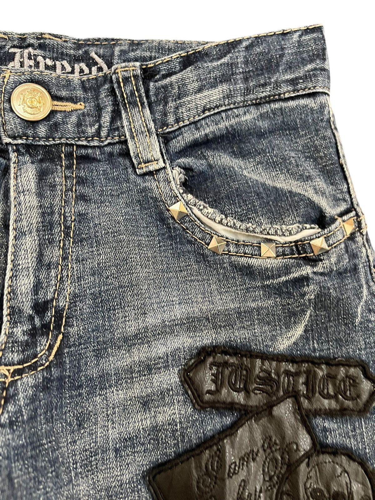 Japanese Brand × Seditionaries Vintage Japanese Brand Skeleton Island Seditionaries Dneim Size US 28 / EU 44 - 7 Thumbnail