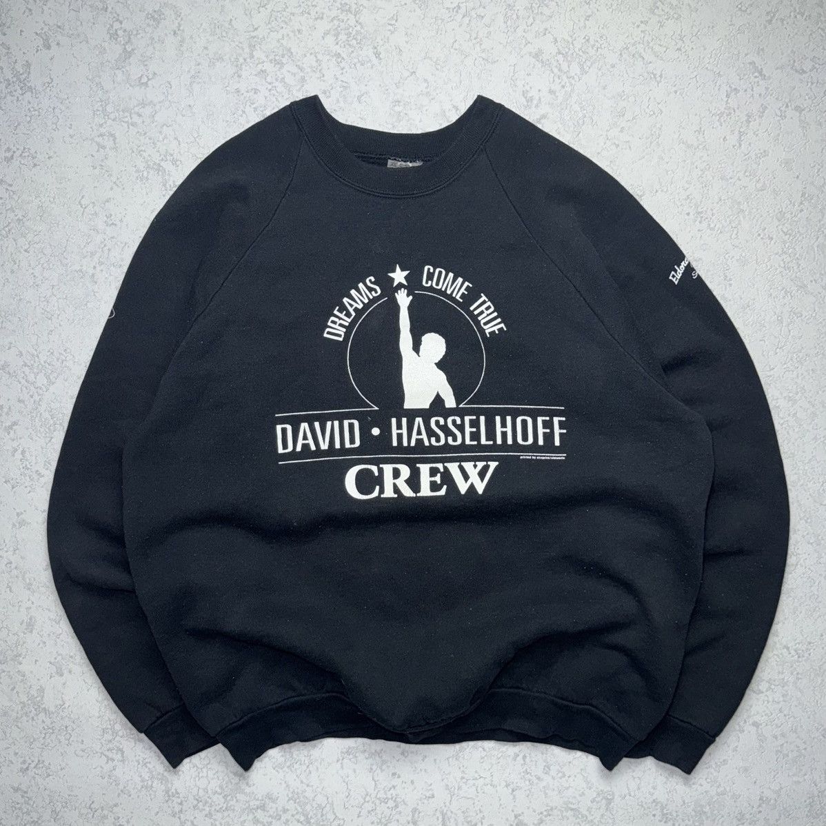 Band Tees Rare Vintage 90s David Hasselhoff Tour CREW Sweatshirt Size US L / EU 52-54 / 3 - 1 Thumbnail
