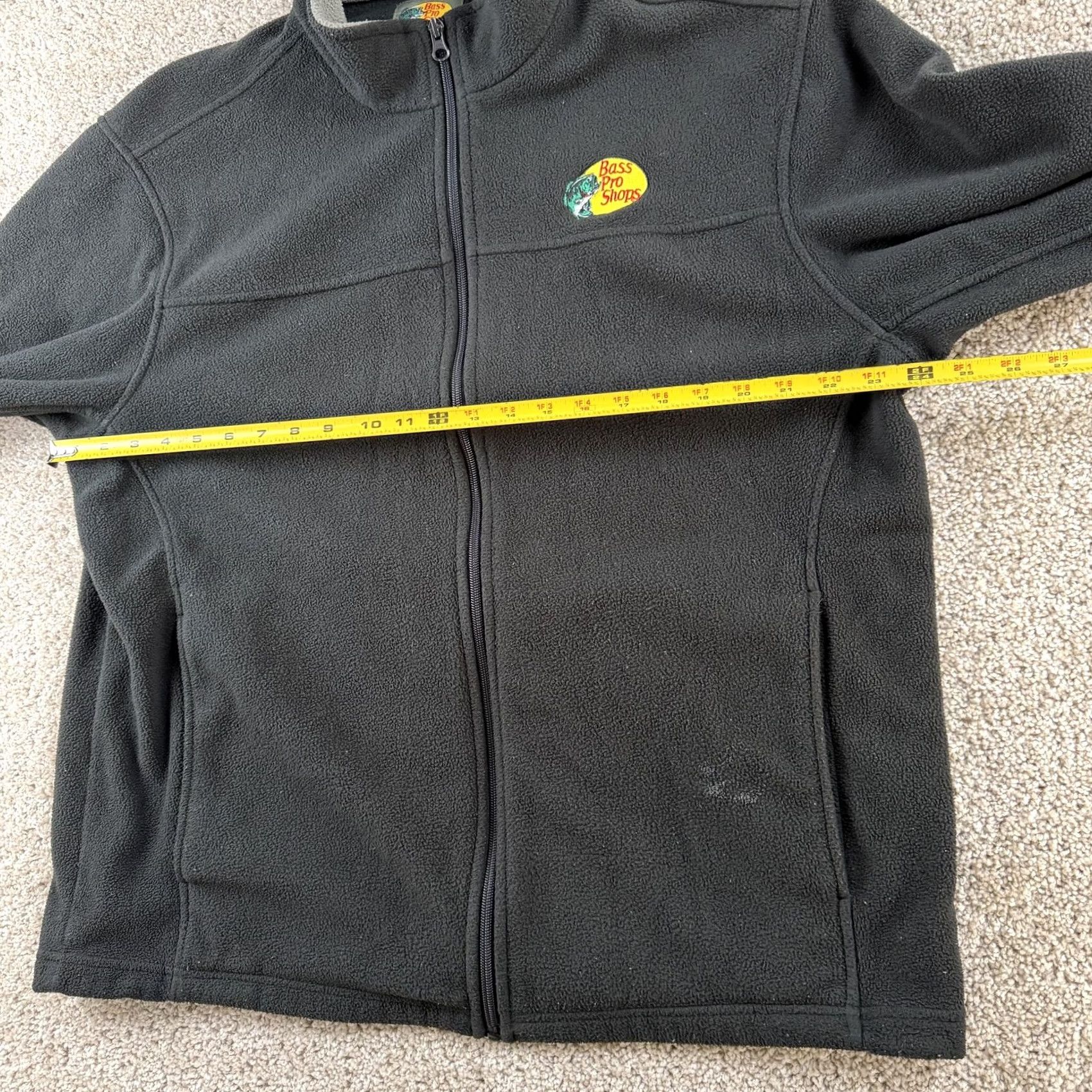 Bass Pro Shops Bass Pro Shops Jacket Mens L Black Fleece Full Zip Outdoor Hiking Casual Threads Size US L / EU 52-54 / 3 - 7 Thumbnail