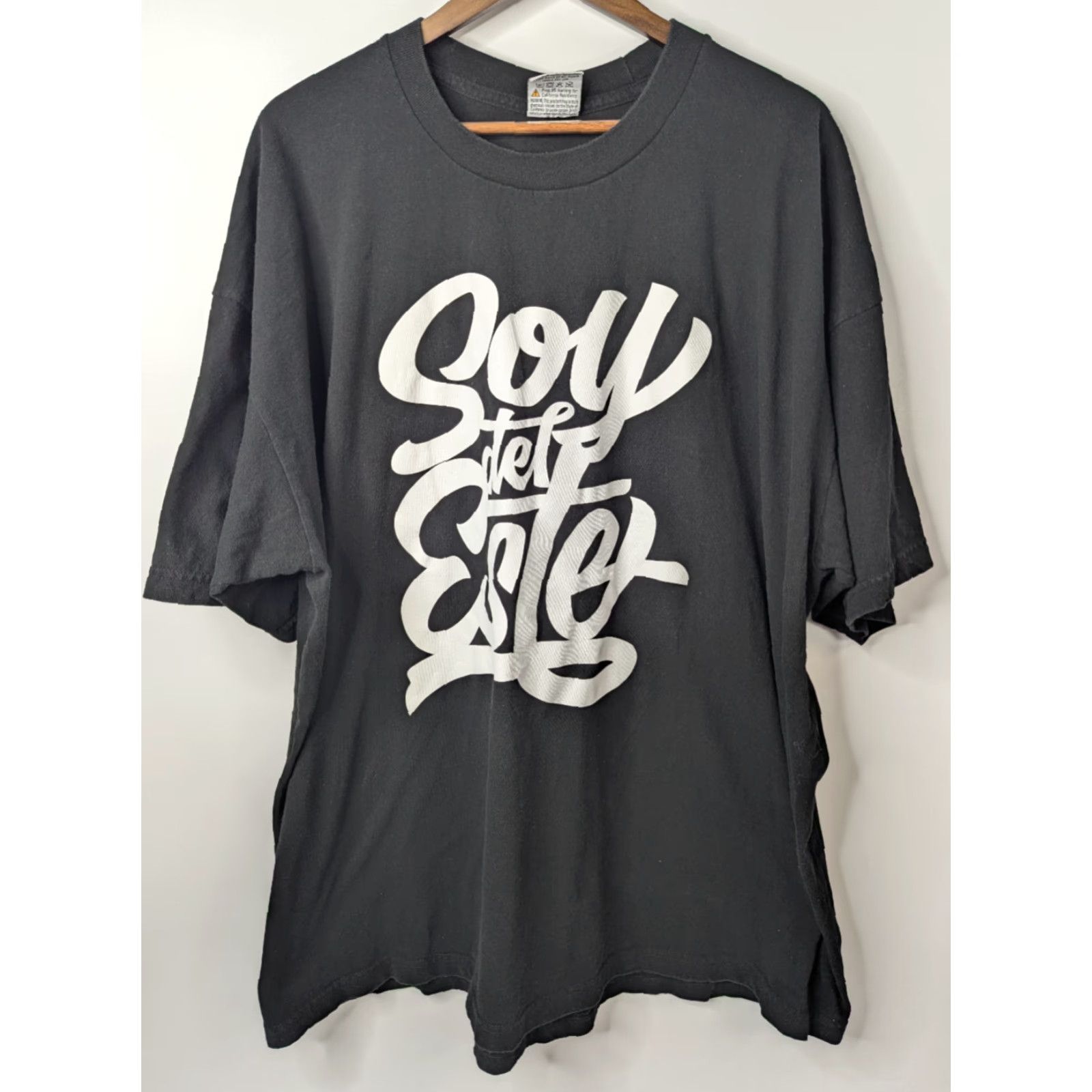 Vintage VINTAGE Pro 5 Streetwear Shirt 4XL Black T-Shirt Crew Neck Short Sleeve Heavyweight Cotton Men 90s 4XL Pro 5 Soy Del Este Size US XXL / EU 58 / 5 - 3 Thumbnail