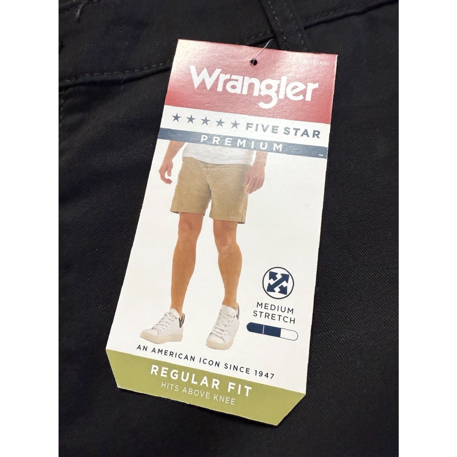 Wrangler Wrangler Mens Shorts 40 Chino 7" Inseam Stretch Regular Flat Front Pockets 3 Pack Gray Black New Modern Casual Size US 40 / EU 56 - 4 Thumbnail